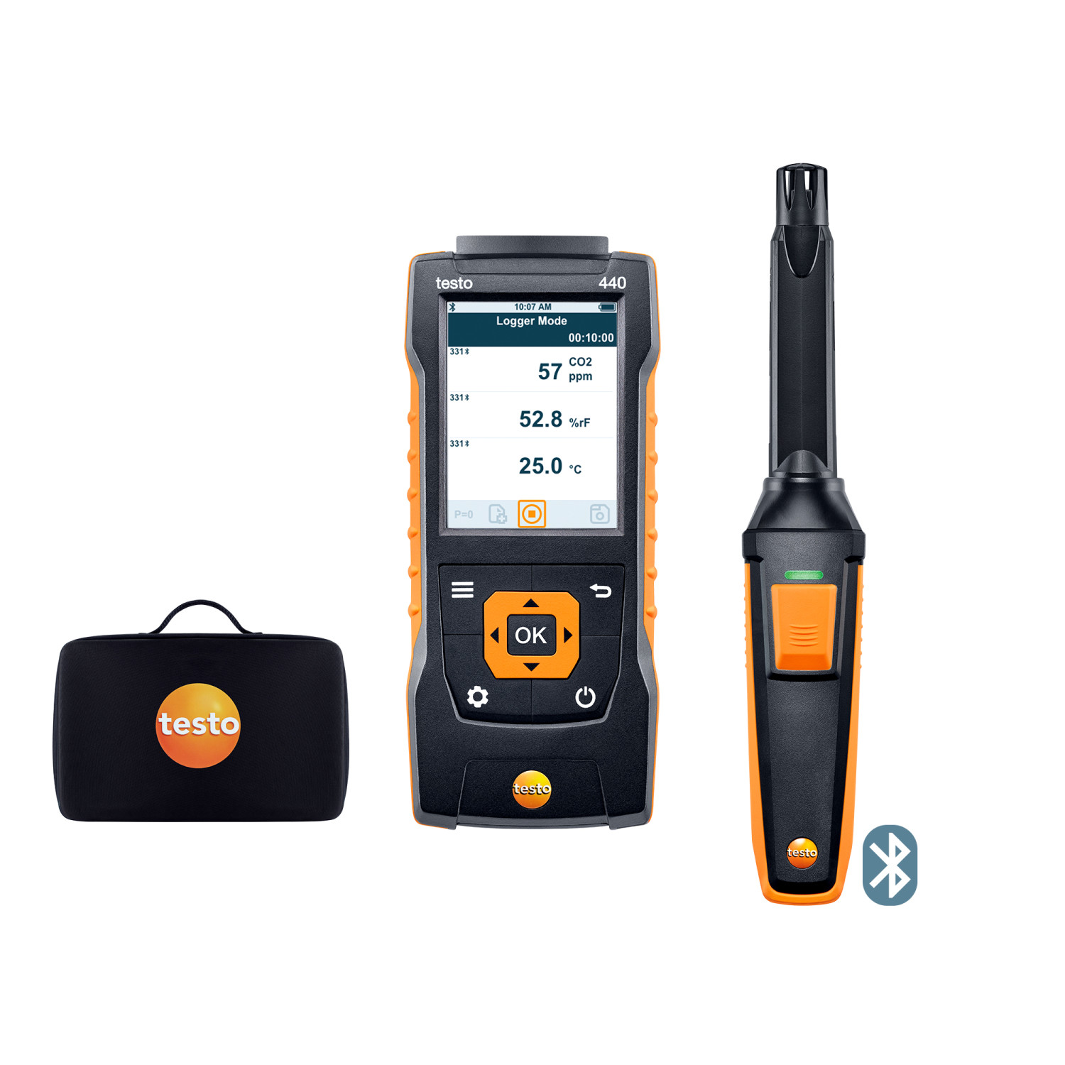 Klimamessgerät testo 440 CO₂-Set mit Bluetooth®