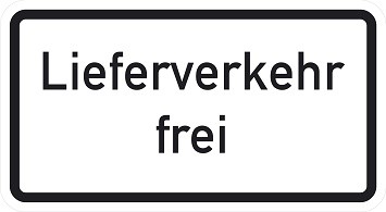 Anlieferverkehr beim Pförtner melden