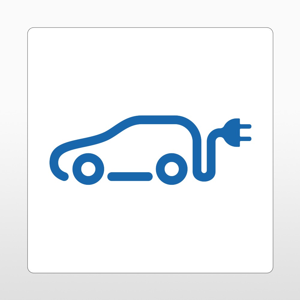 Ladestation e-Auto Bodenschild