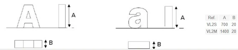 große 3D-Buchstaben