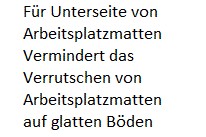 Antirutsch-Band für Unterseite von Matten
