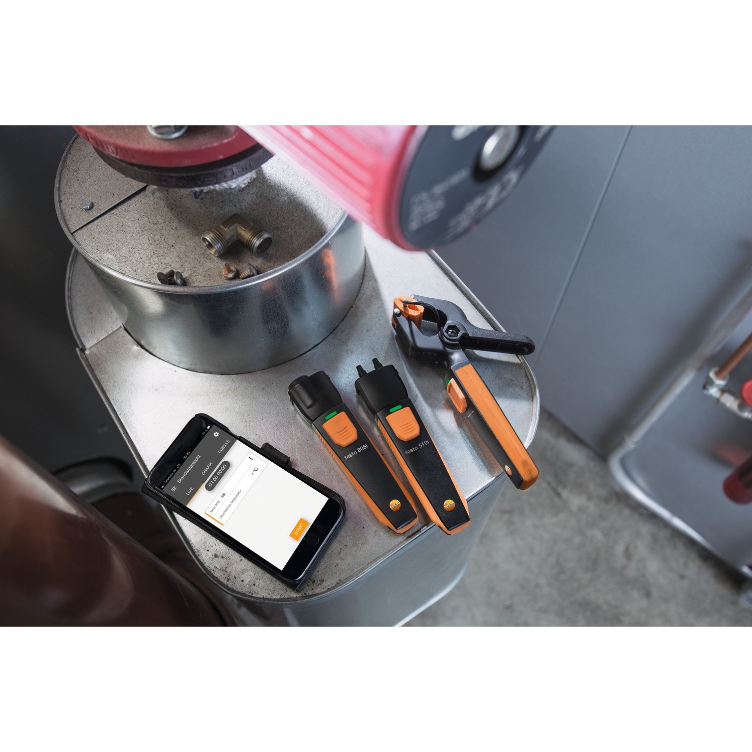 Smart Probes Messgeräte-Set testo Smart Probes Heizungs-Set