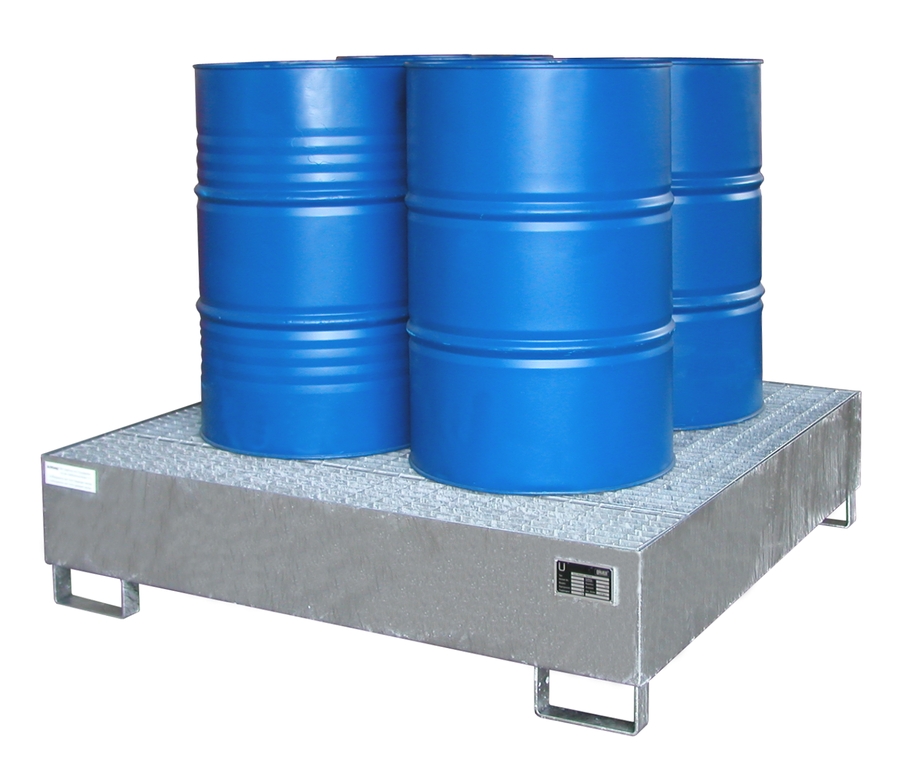 Stahl-Auffangwanne für Fässer und IBC