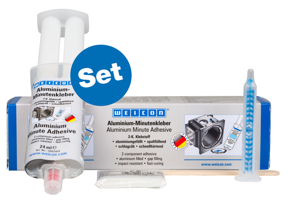 WEICON Aluminium-Minutenkleber Set