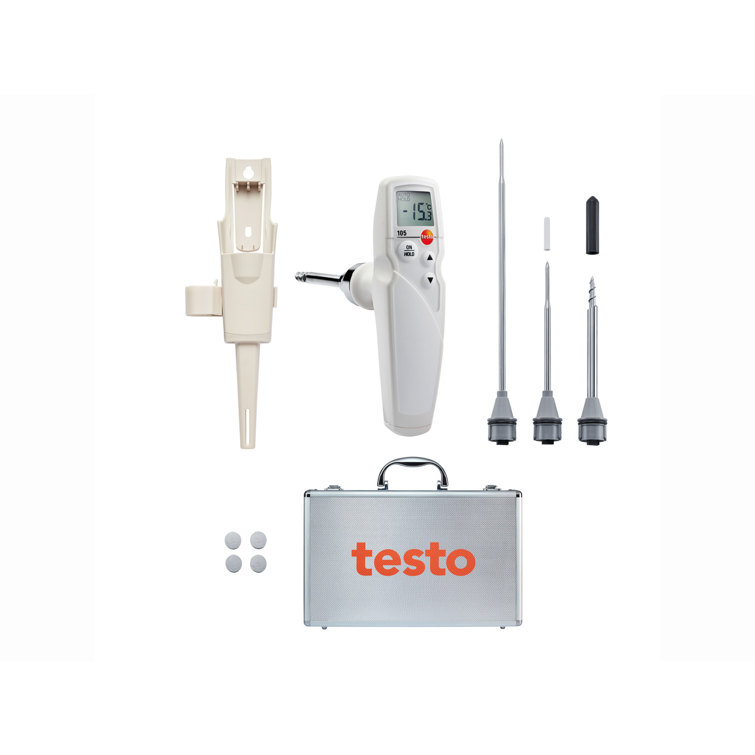 Einstechthermometer testo 105 – Einhand-Thermometer (Set)