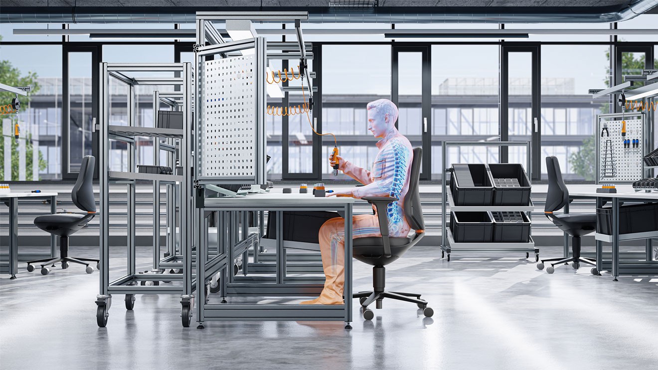 Arbeitsstuhl ergonomisch