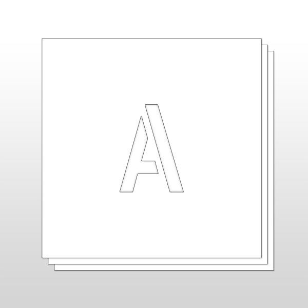 Sprühschablonen Buchstaben (A-Z)