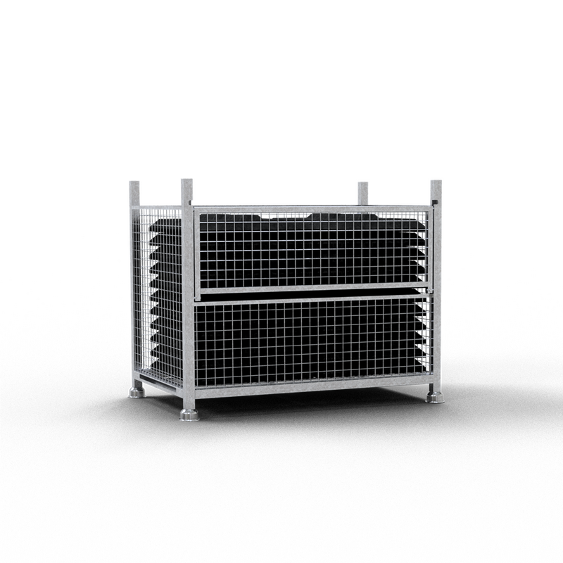Fußplatten-Set für Flachbaken mit Transportbox