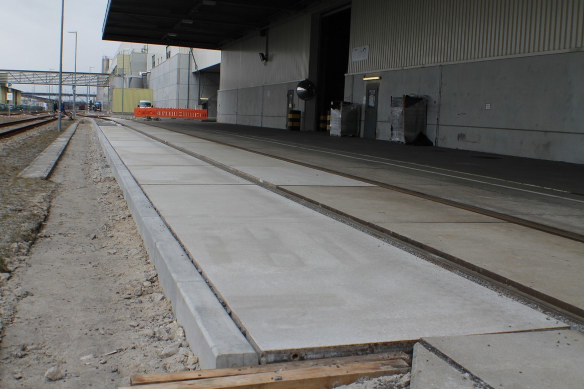 große Betonplatten
