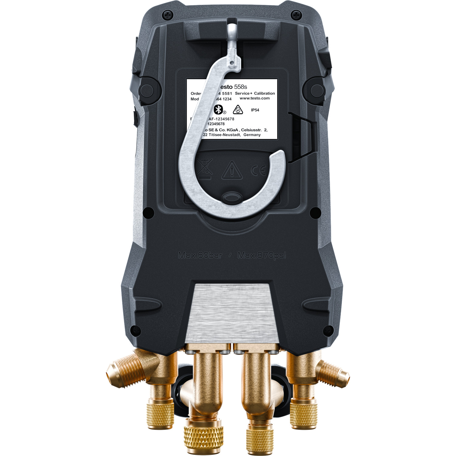 Digitale Monteurhilfe testo 558s mit 4-Wege-Ventilblock und Touchscreen (Art.-Nr. 0564 5581)