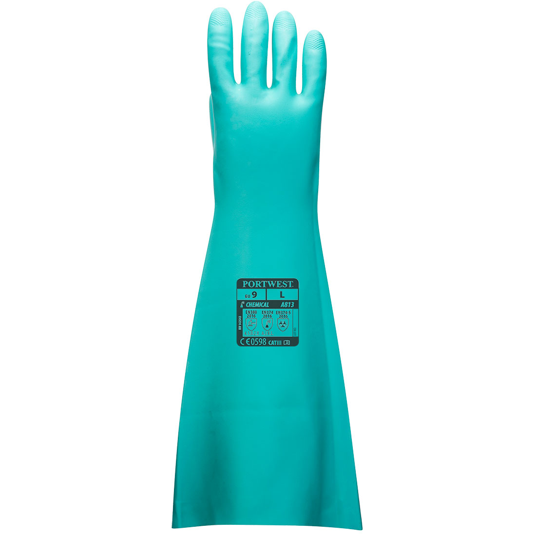 Nitril Stulpenhandschuh – Chemikalienschutz EN ISO 374-1 Typ A | Portwest A813