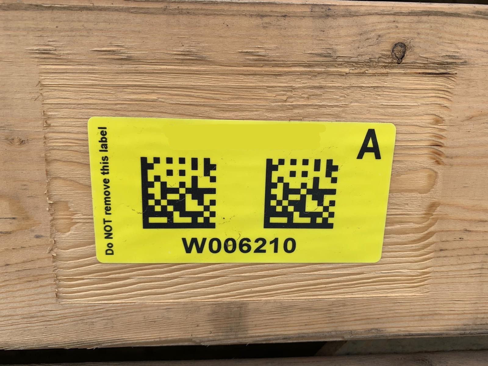 Etiketten für Holzpaletten