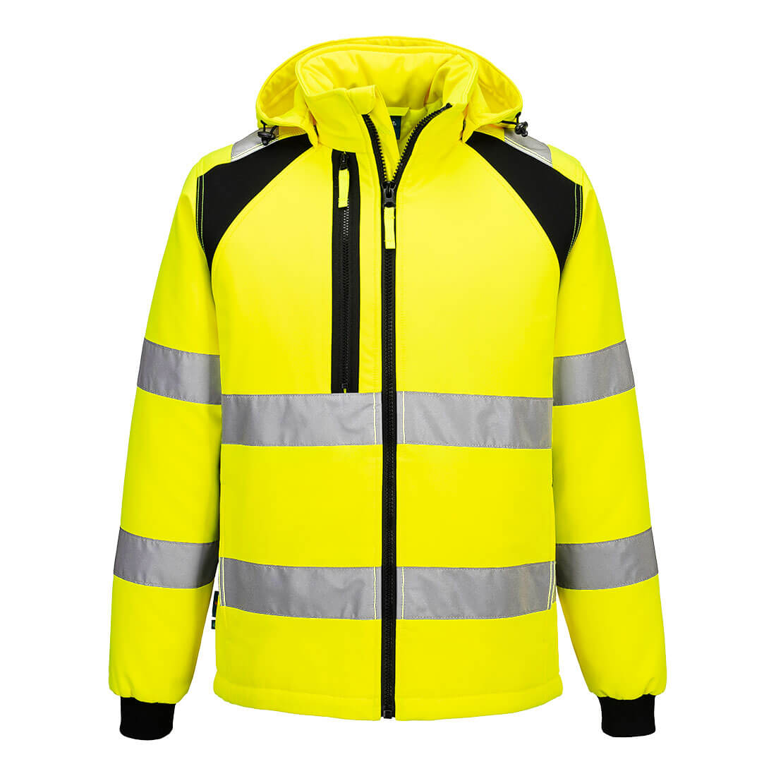 WX2 Hi-Vis gefütterte Softshelljacke (2L) – Warnschutz Klasse 3 mit Kälteschutz EN 342 | Portwest CD809