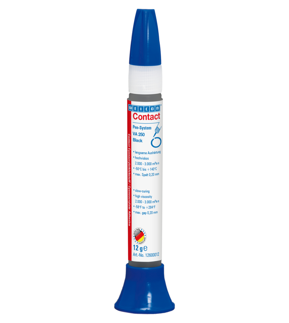 WEICON Contact VA 250 Black 12 g, Pen-System