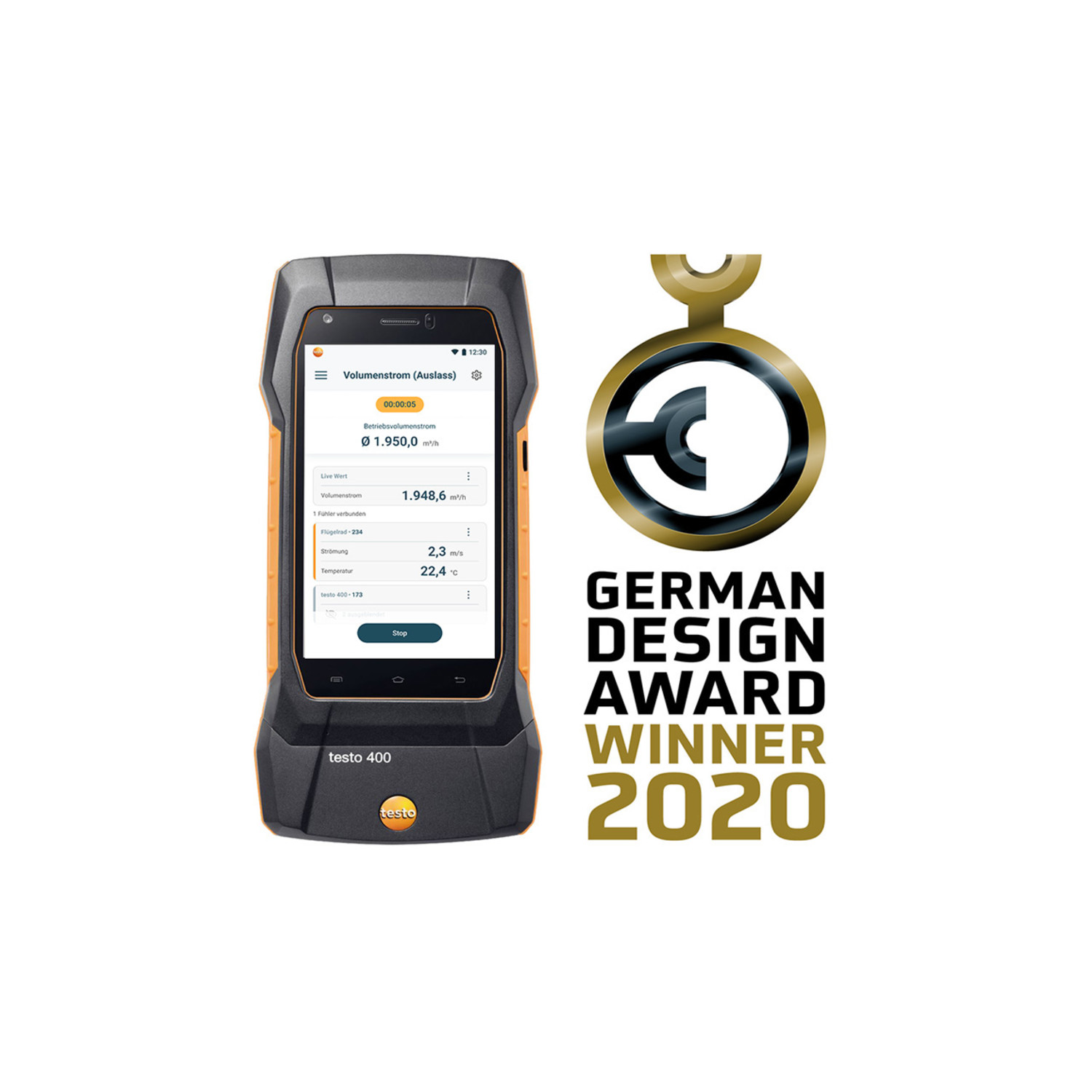 Klimamessgerät testo 400 Behaglichkeits-Set mit Datenlogger und Stativ