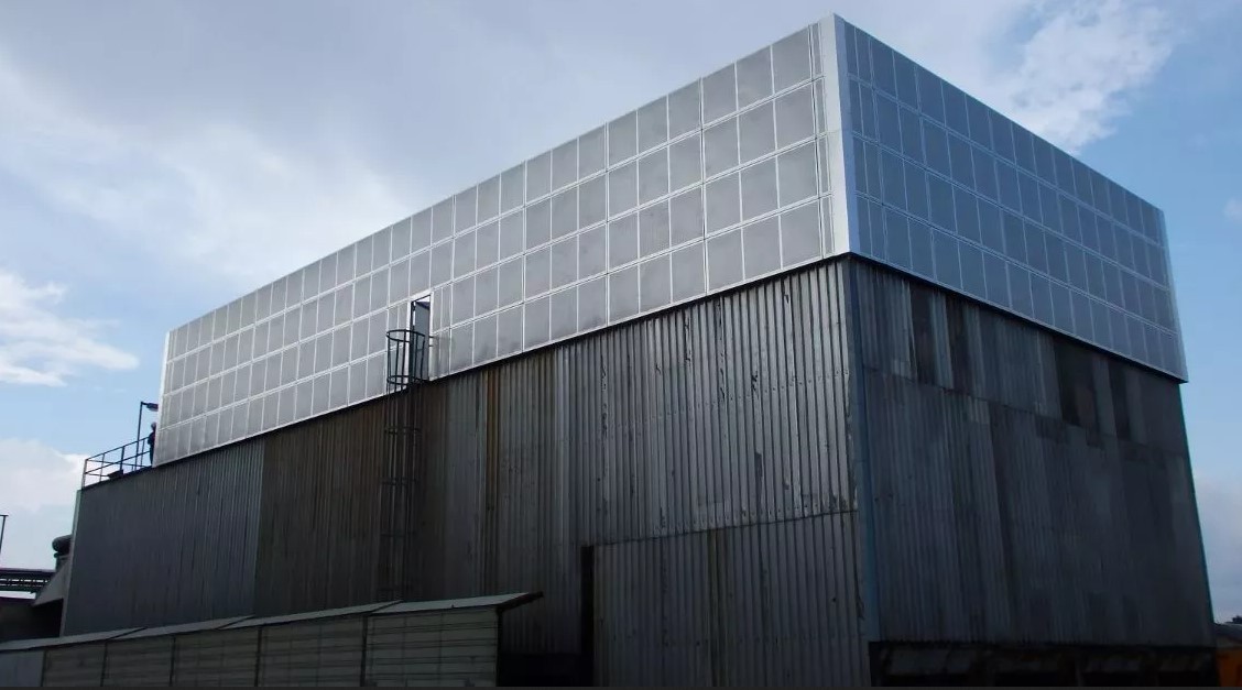 Schallschutzwand außen