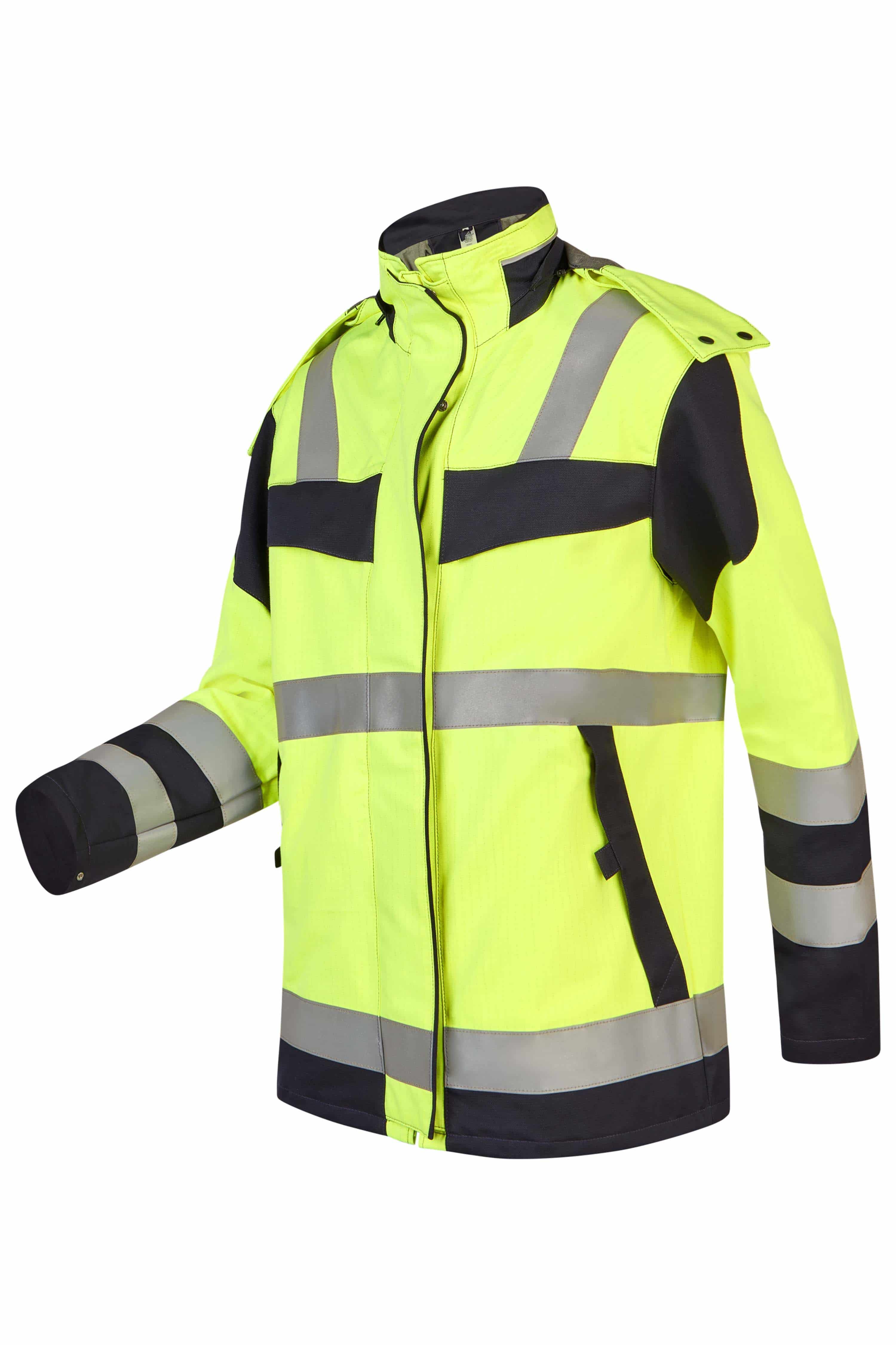 Multinorm-Warnschutzparka Damen Klasse 3 mit Regenschutz