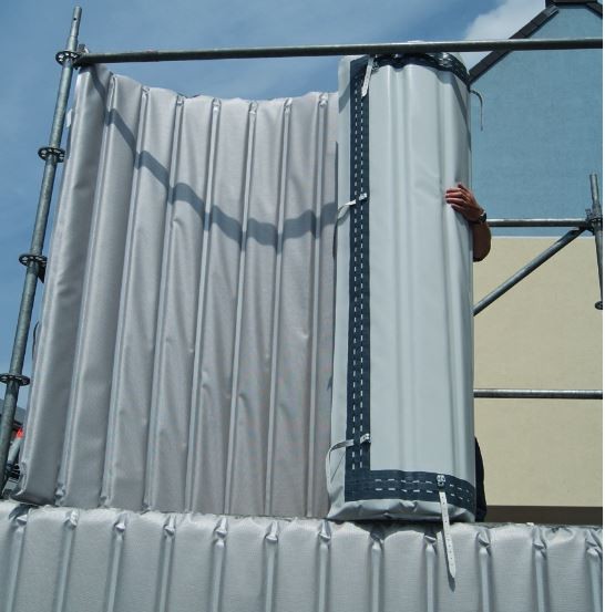 Mobile Schallwandschutzwand