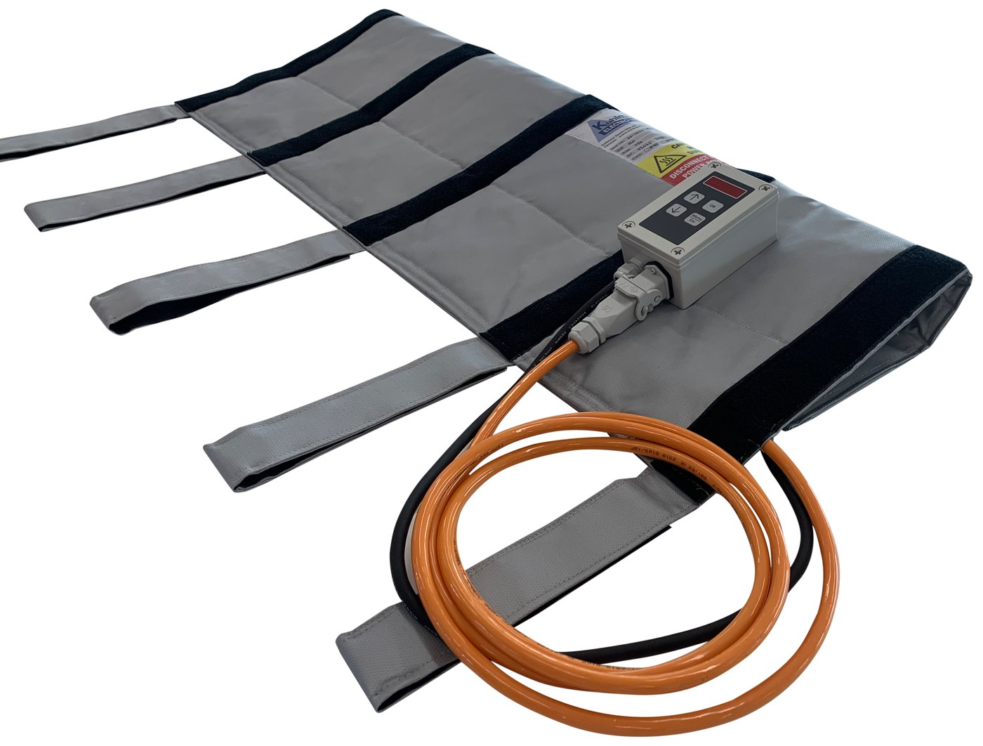 Heating jacket for straightening high and extra-high voltage cables – view 2