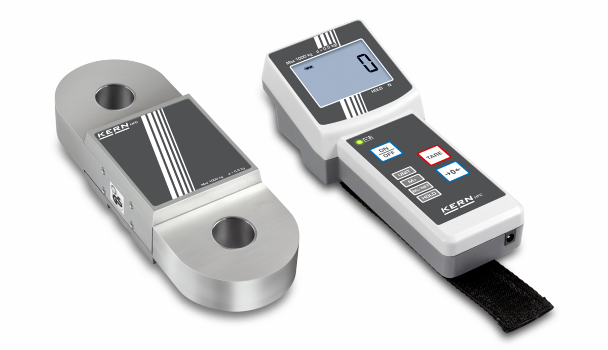 Kranwaage KERN HFC – kompakte Kranwaage mit Funk-Handterminal, 600 kg bis 10 t