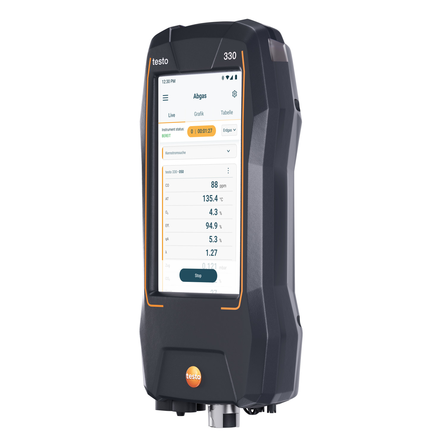 Abgasmessgerät (O2, CO H2-kompensiert) testo 330 SE NG