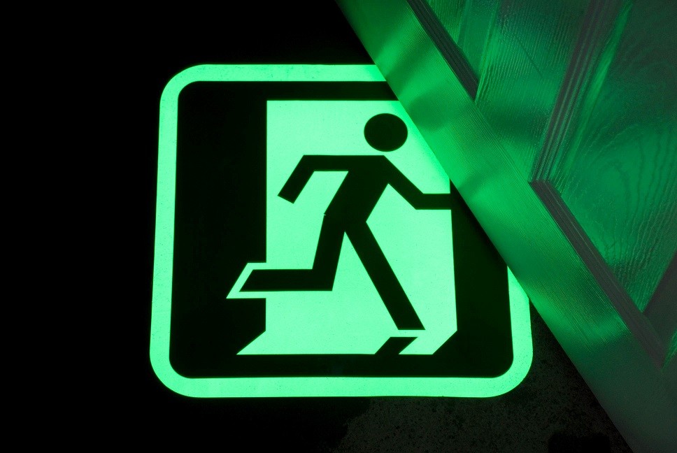Emergency Exit Sign (Photoluminescent)