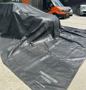 Profi-Löschdecke für die Feuerwehr