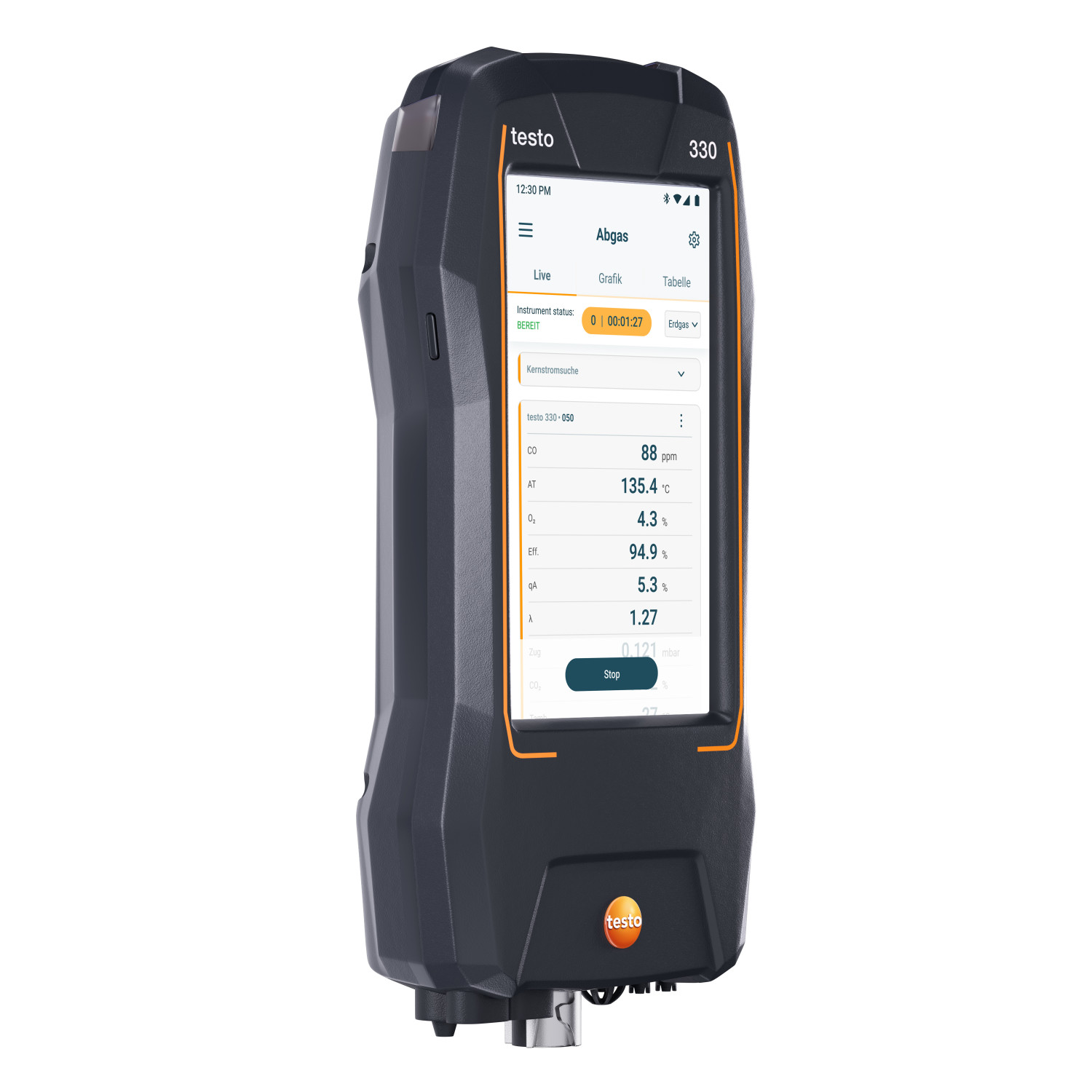 Abgasmessgerät (O2, CO H2-kompensiert) testo 330 SE NG