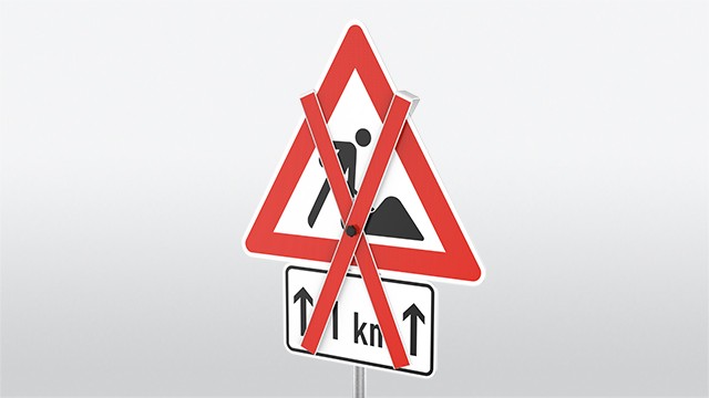 Abdeckkreuz für Verkehrsschilder