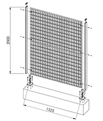 GFK-Zaun
