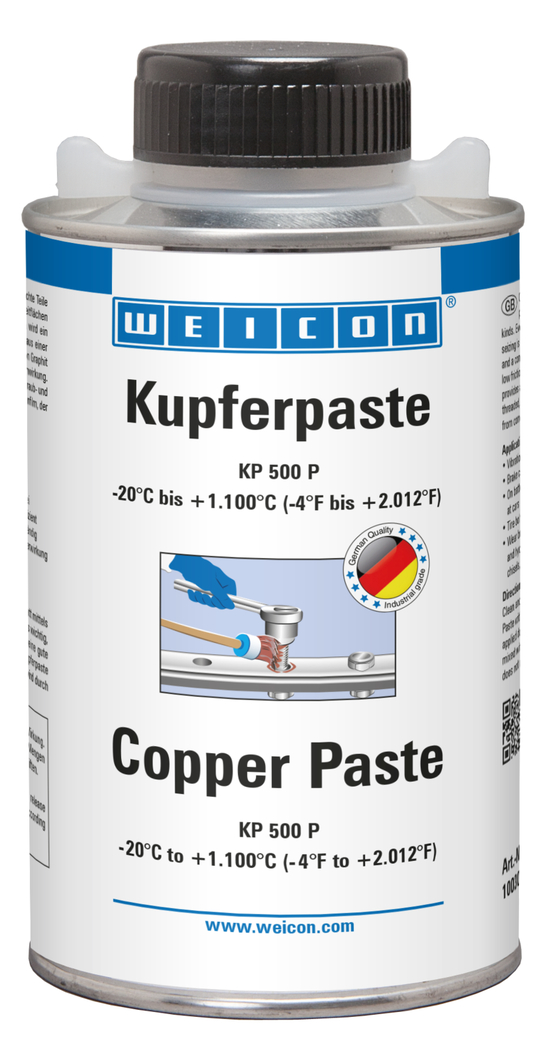WEICON Kupferpaste KP 500 P 500 g, Pinseldose