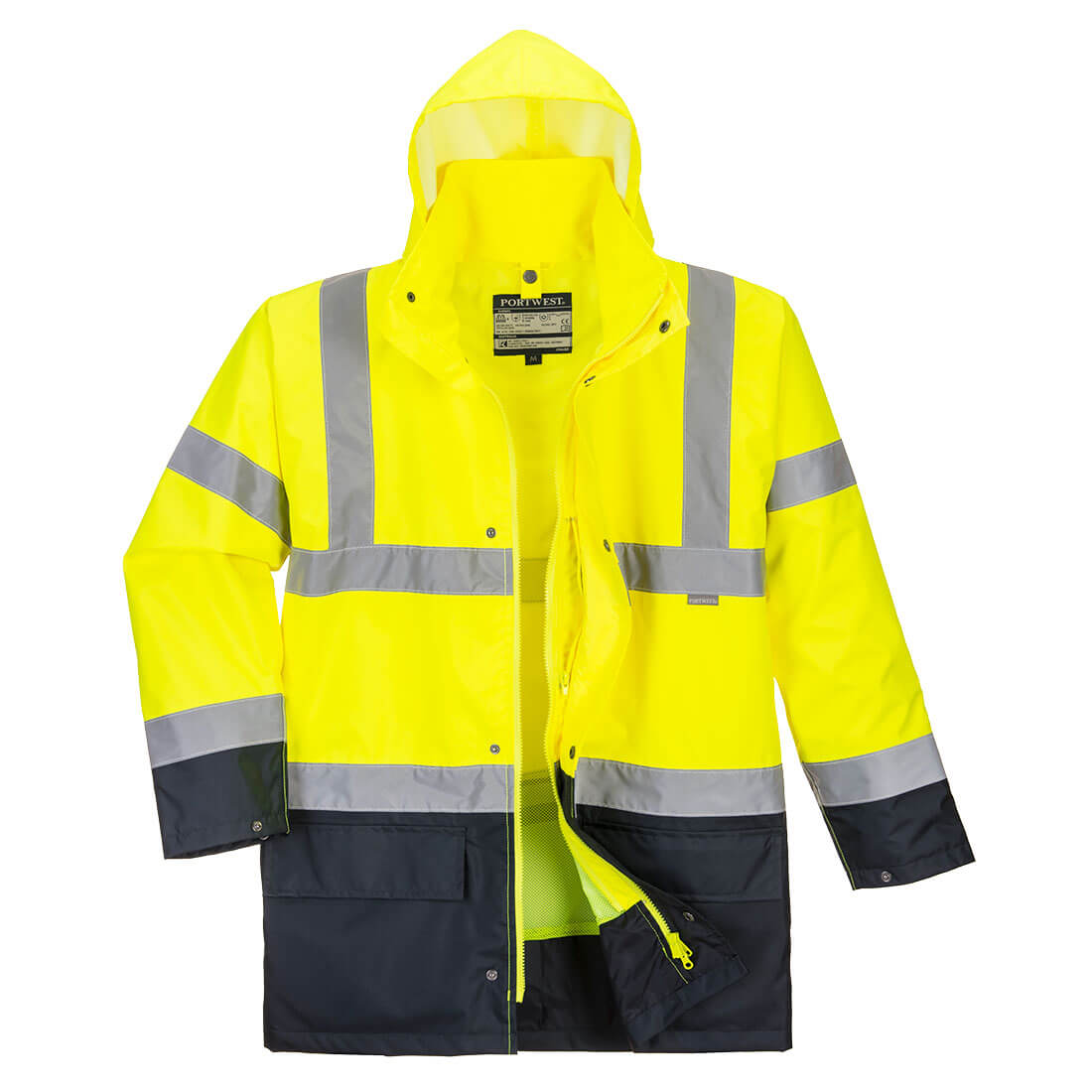 Hi-Vis 5-in-1 Kontrast Jacke Essential – Warnschutz Klasse 3 mit Kälteschutz EN 342 | Portwest S766