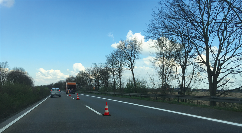 Leitkegel-Set mit Lager- und Transportpalette
