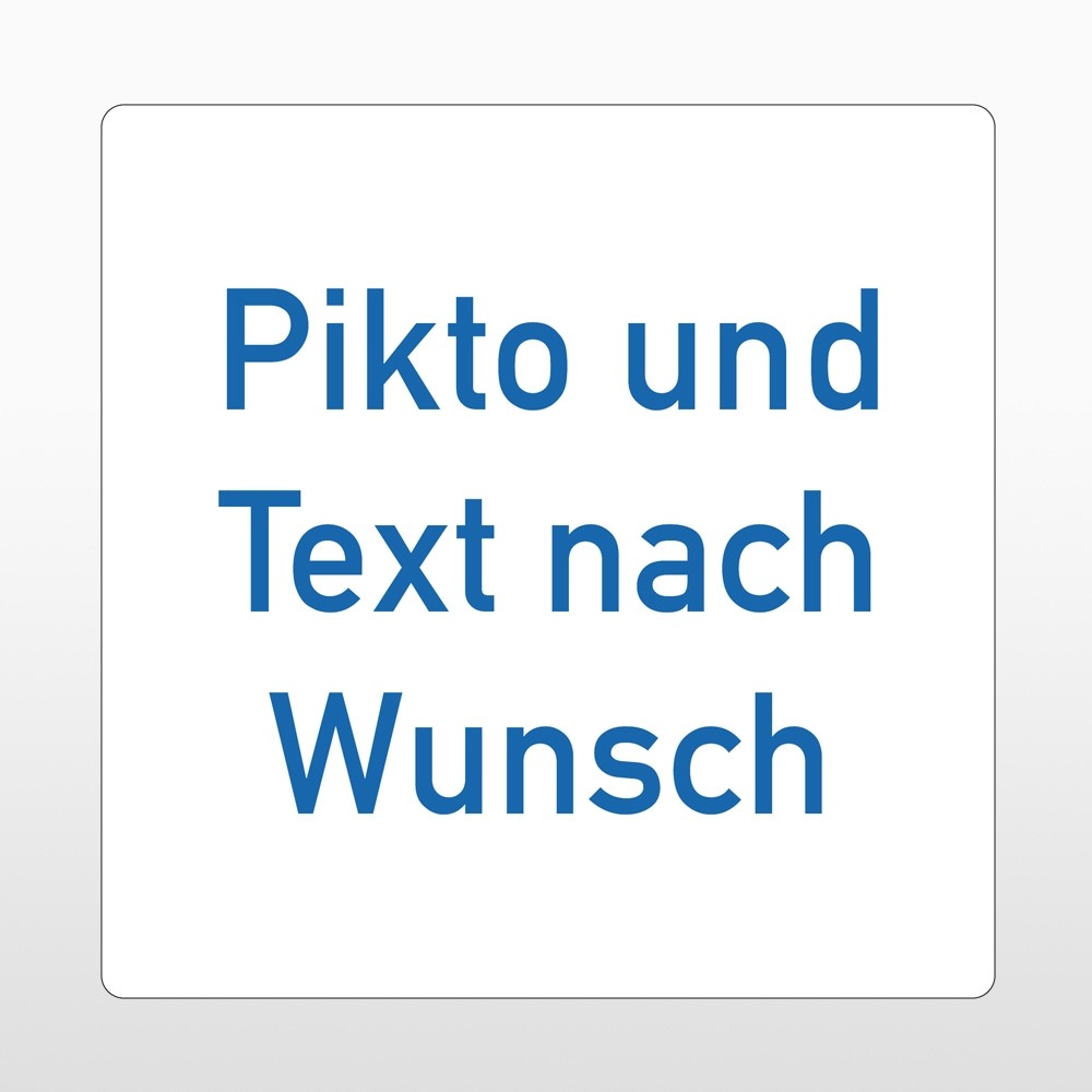 Bodenschild zur Stellplatzmarkierung