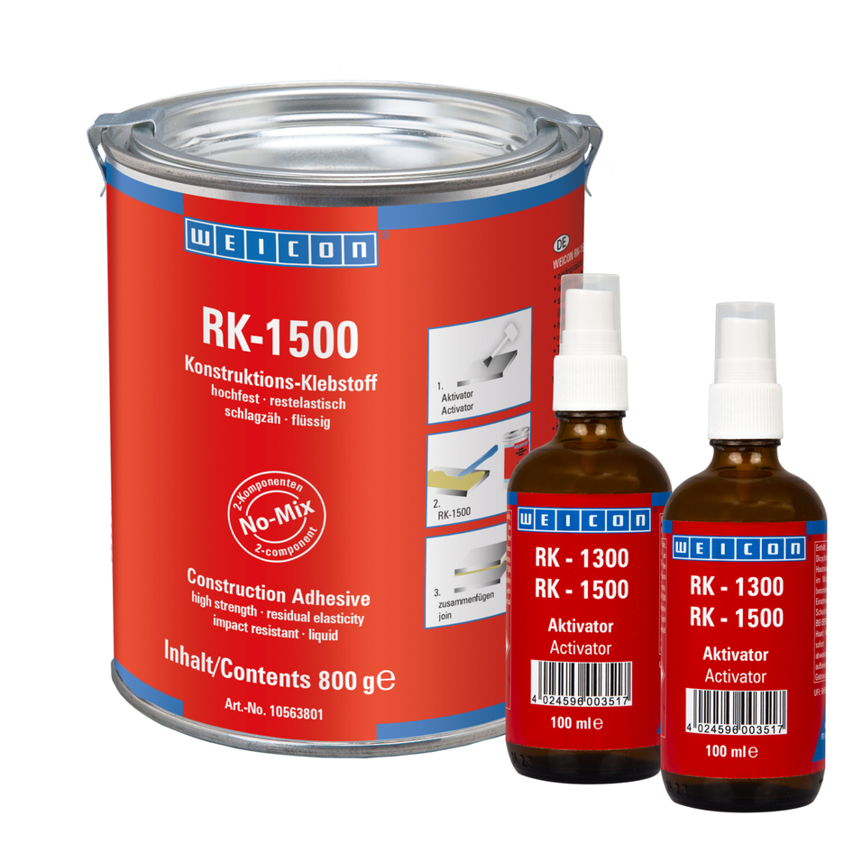 WEICON RK-1500 Konstruktions- Klebstoff + Aktivator 1 kg