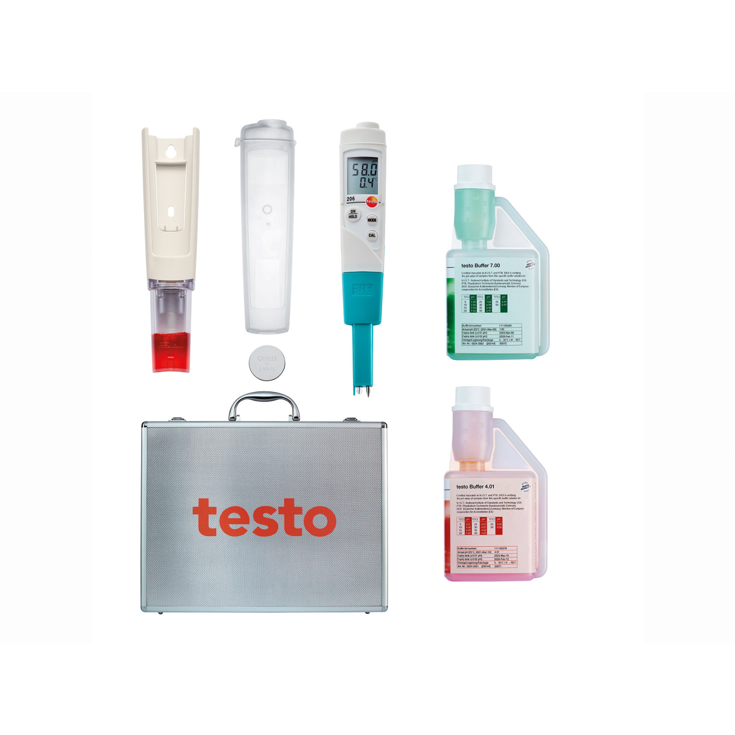 pH-Messgerät testo 206-pH1 – pH-/Temperatur-Messgerät für Flüssigkeiten