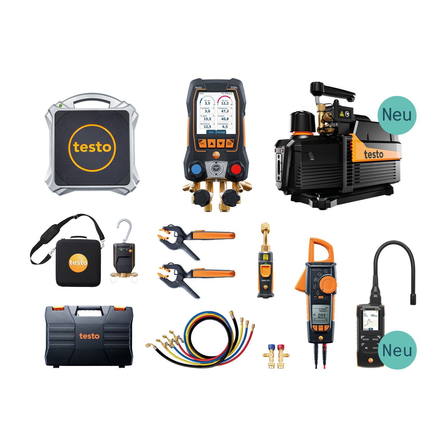 Digitale Monteurhilfe testo 558s - Wärmepumpen-Set L – Wärmepumpen-Set L