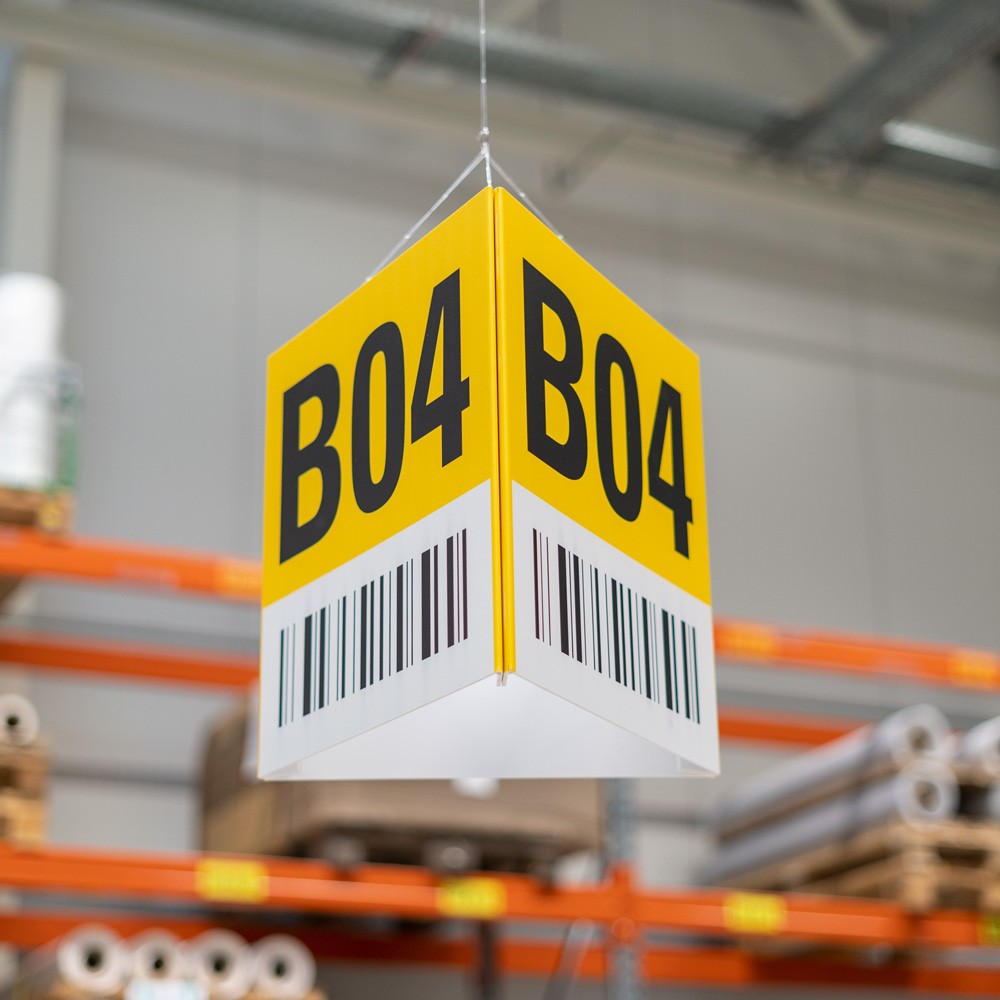 Schildwürfel mit Barcode
