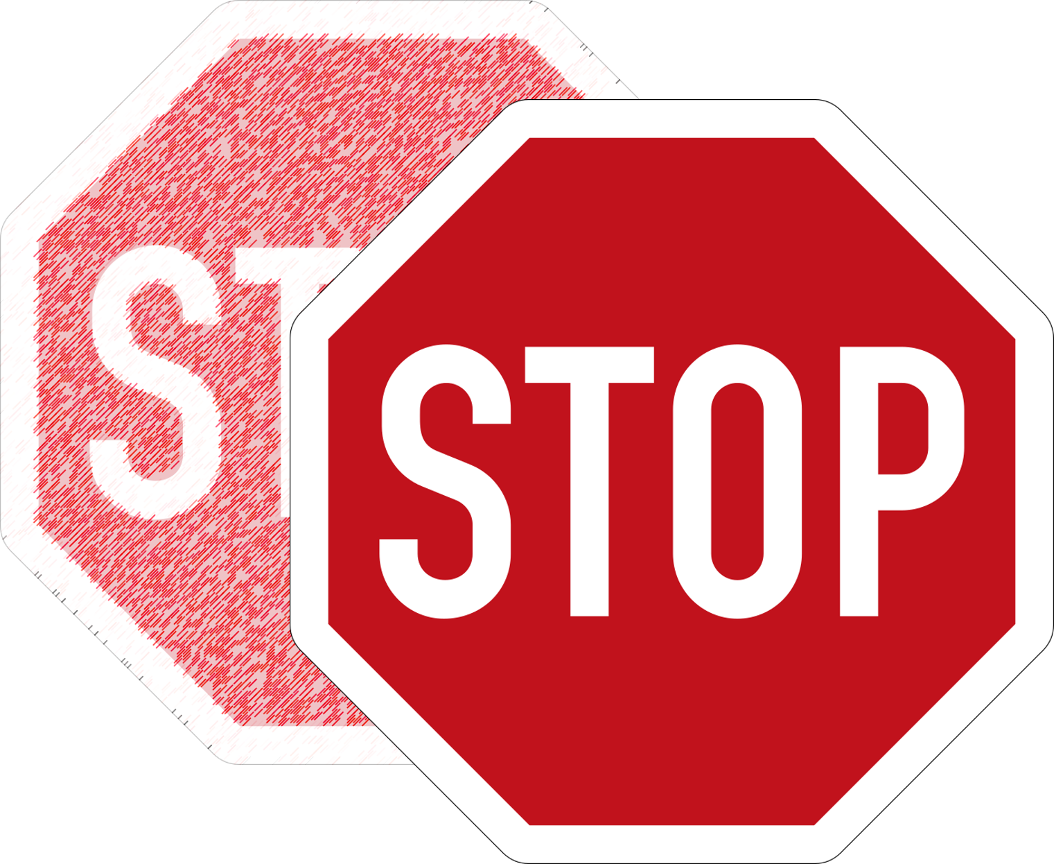 Austausch von Verkehrsschilder