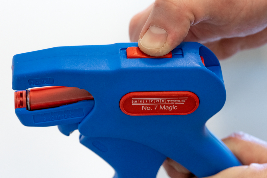 WEICON Abisolierzange No.7 blau/rot