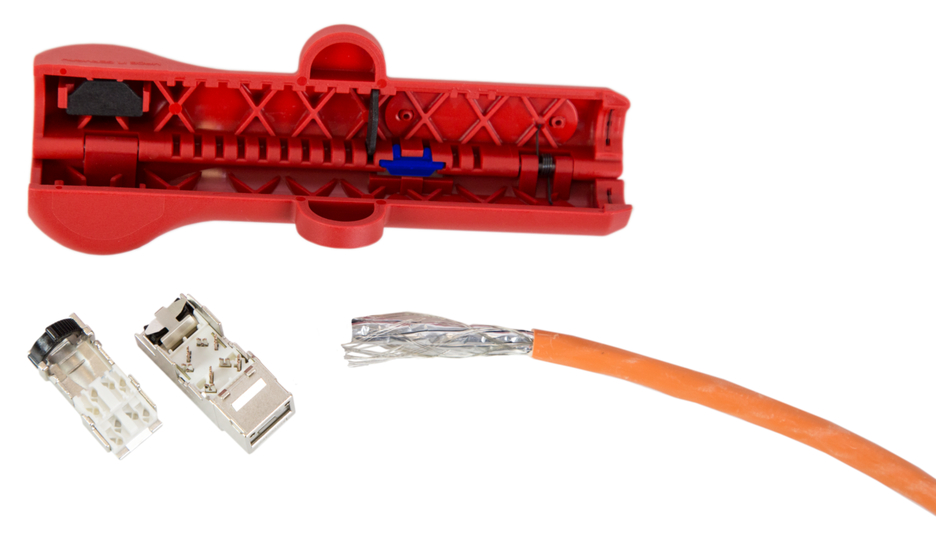 WEICON Cat Cable-Stripper No.10, rot/blau
