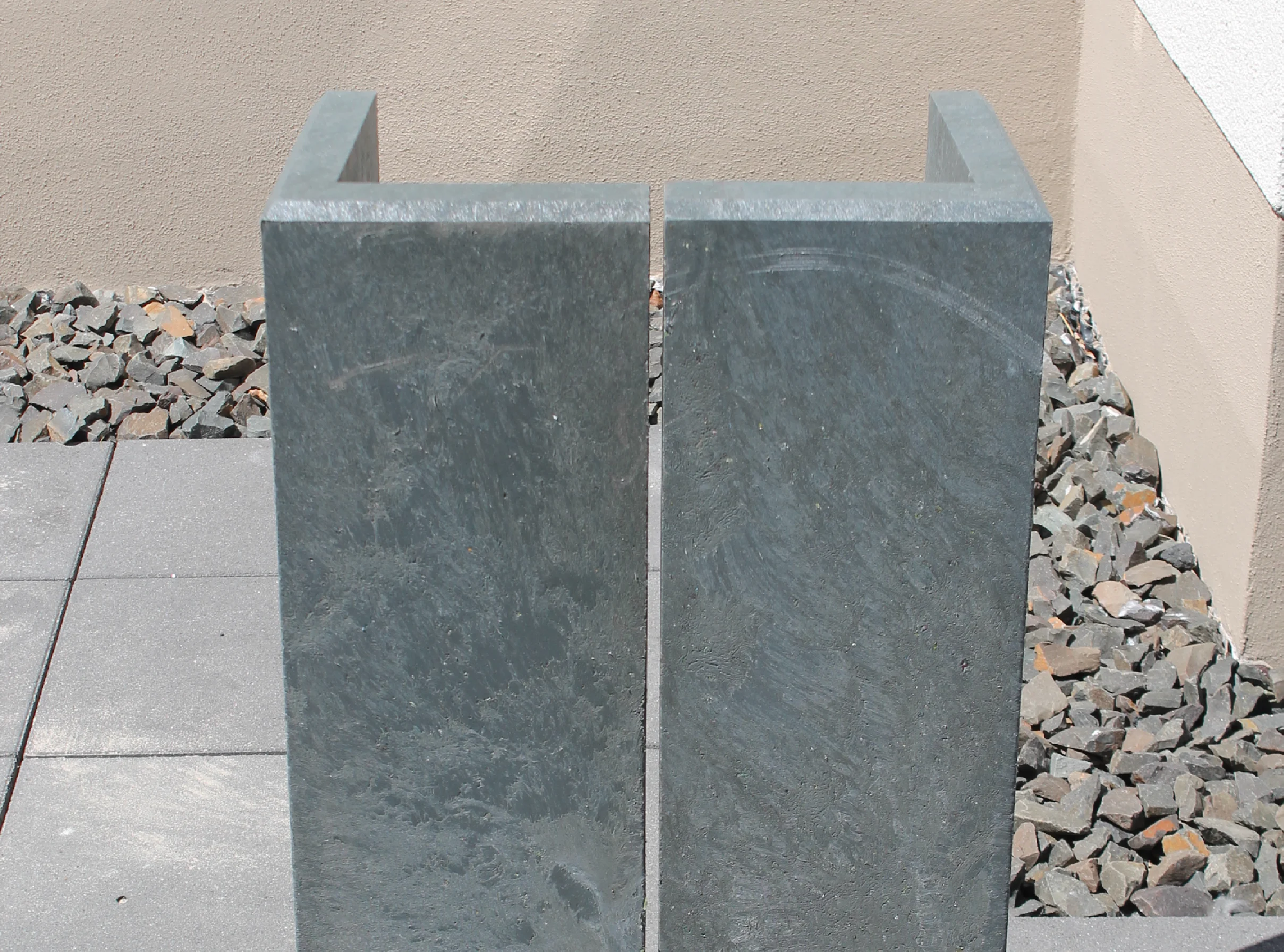 L-Stein Außenecke aus Recycling-Kunststoff