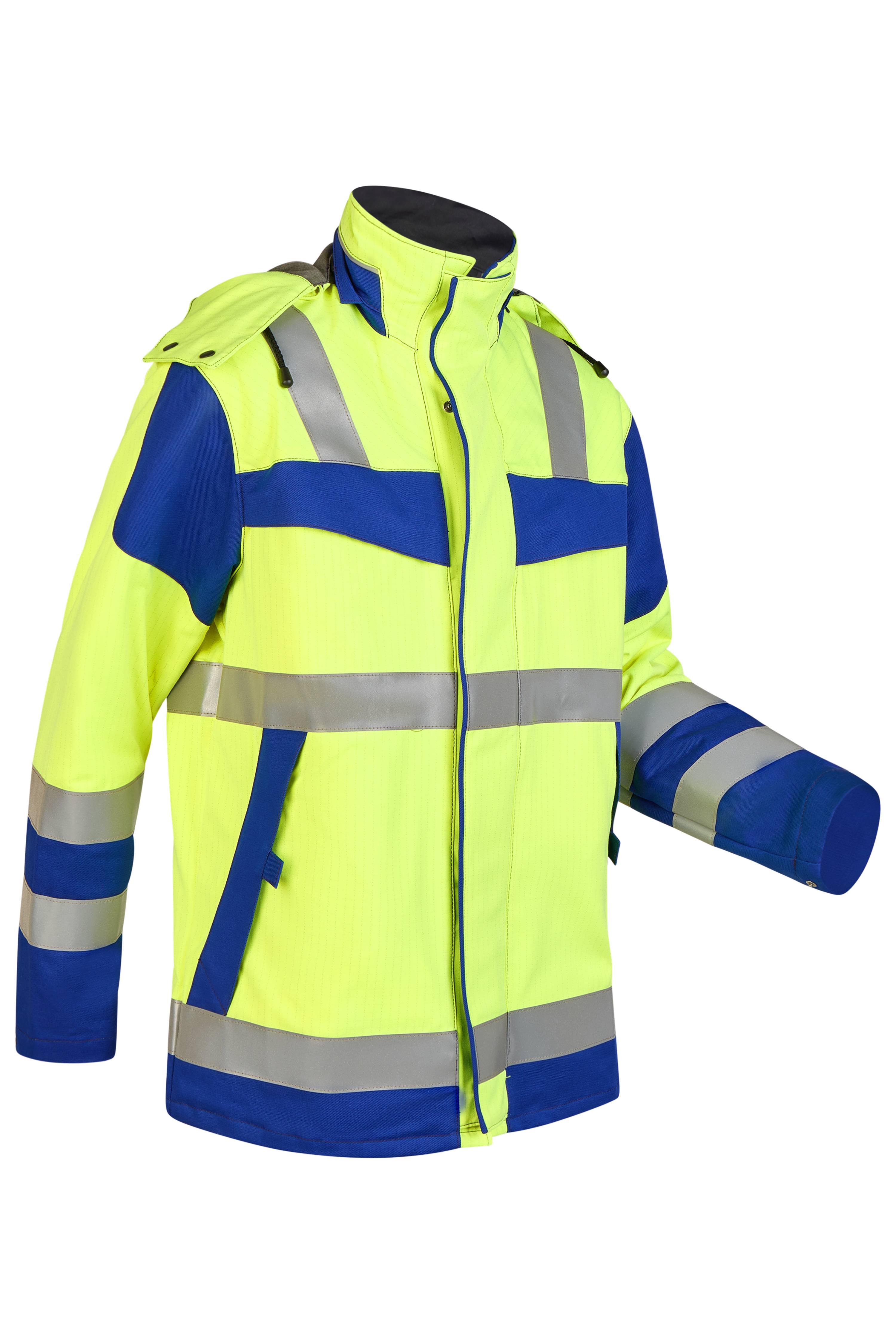 Multinorm-Warnschutzparka Klasse 3 mit Regenschutz EN 343
