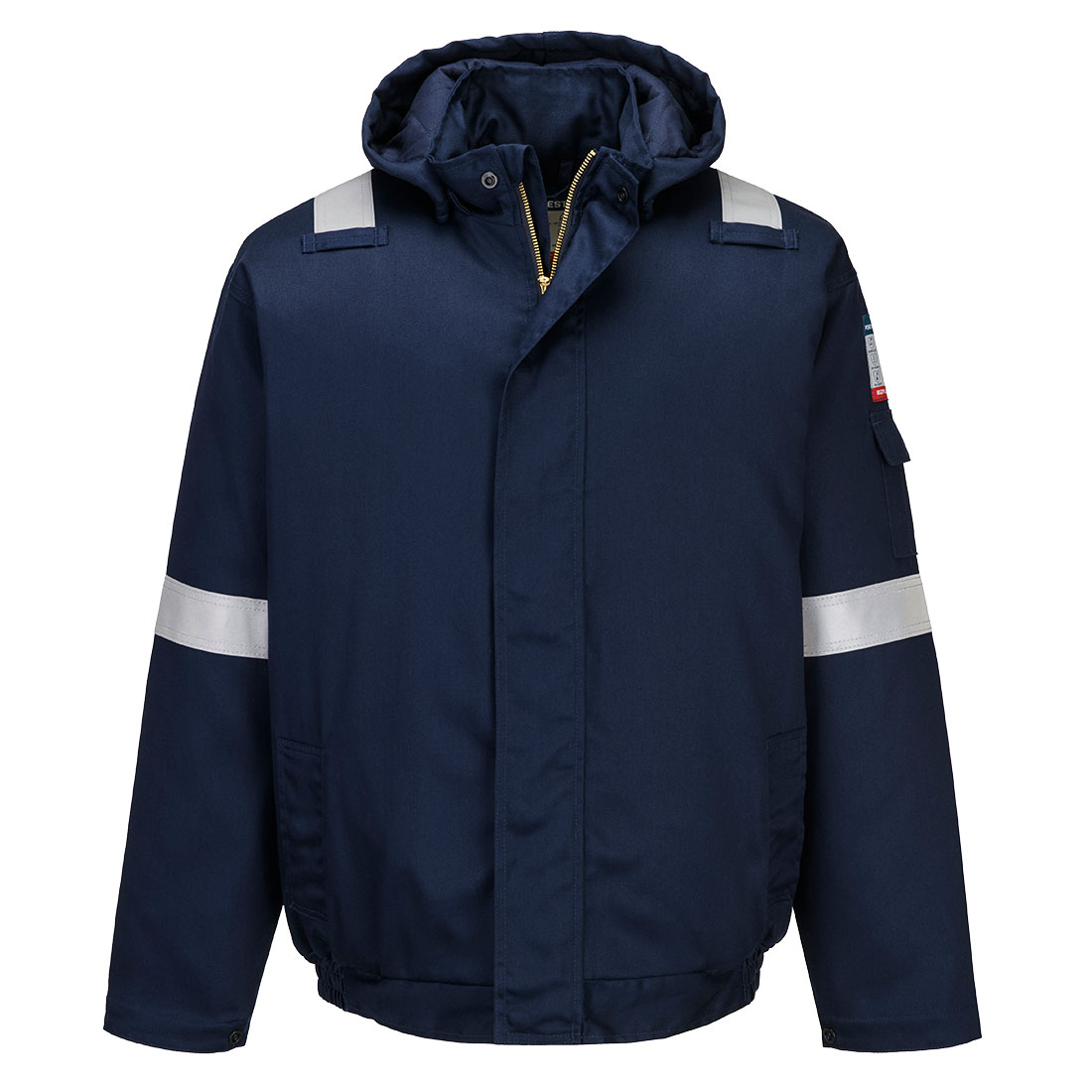 Bizflame Work+ FR gefütterte Pilotjacke – Störlichtbogenschutz ELIM 22 cal/cm² | Portwest FR731