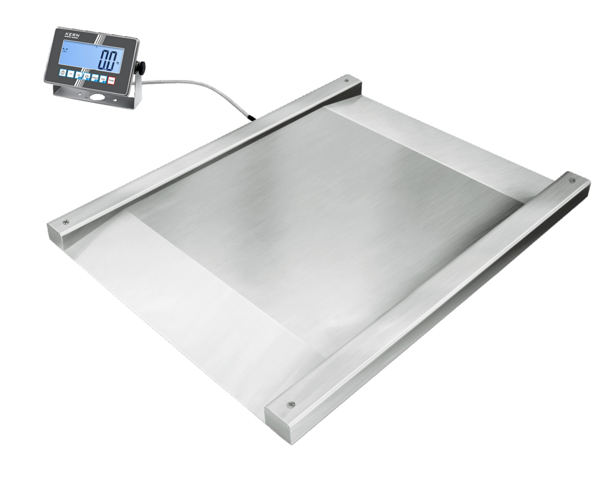 Edelstahl-Durchfahrwaage KERN NXC – IP67/IP68, eichfähig, 600 kg und 1,5 t