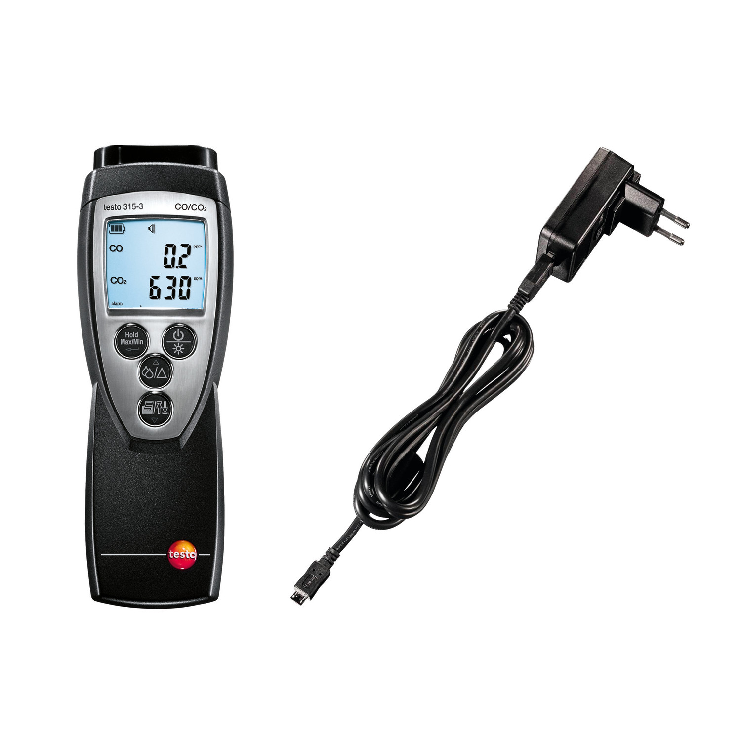 CO-Messgerät testo 315-3 ohne Bluetooth – CO/CO₂-Messgerät für Umgebungsmessungen