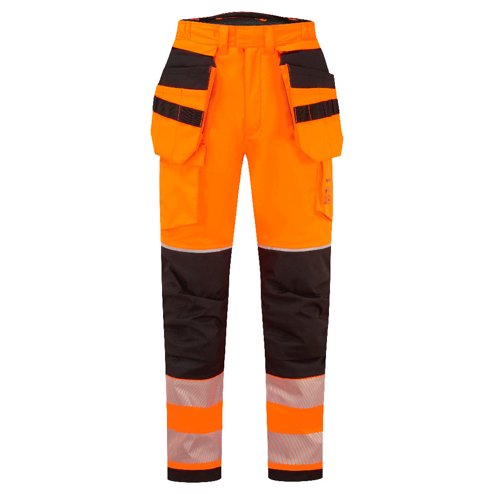 PW3 Modaflame Rain+ Hi-Vis FR Winterhose mit Holstertaschen – Störlichtbogenschutz APC 2 | Portwest FR427