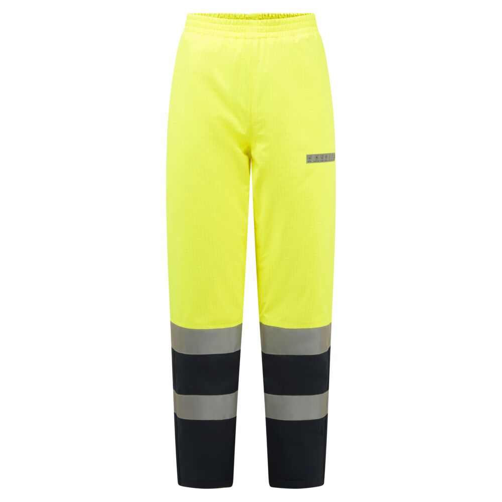 Bizflame Rain+ Hi-Vis Multi-Norm Kontrast FR vinterbukser – beskyttelse mod lysbue APC 2 | Portwest FR434