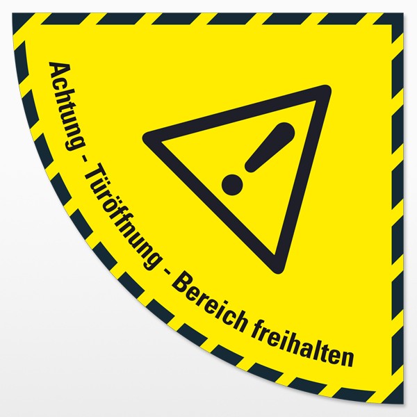 Bodenmarkierung für Türöffnungen