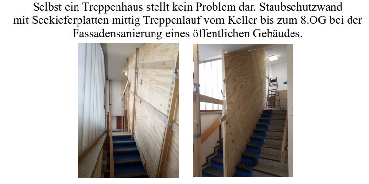 Mobile Staubwand
